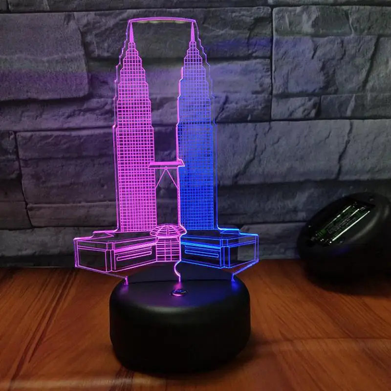 Креативность 3d визуального ночного света для новых строительных машин в детской