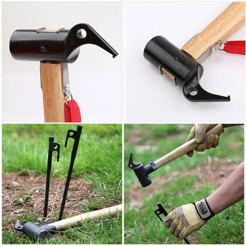 Высококачественный походный молоток многофункциональный двойной инструмент с