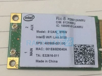 Сетевая мини карта для Intel Wi Fi link 5100 512AN_MMW PCI E 300 Мбит/с двухдиапазонный 2 4G/5 ГГц