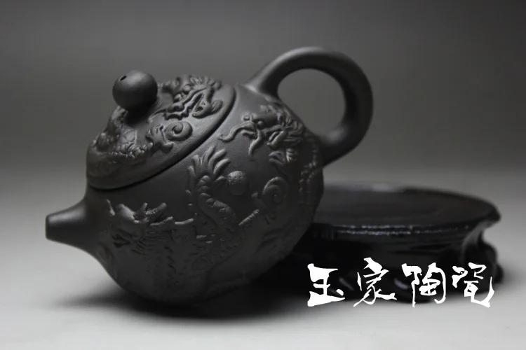 Чайный сервиз Yixing 125 мл китайский фиолетовый чайник Dragon Beauty чайный Kungfu домашний