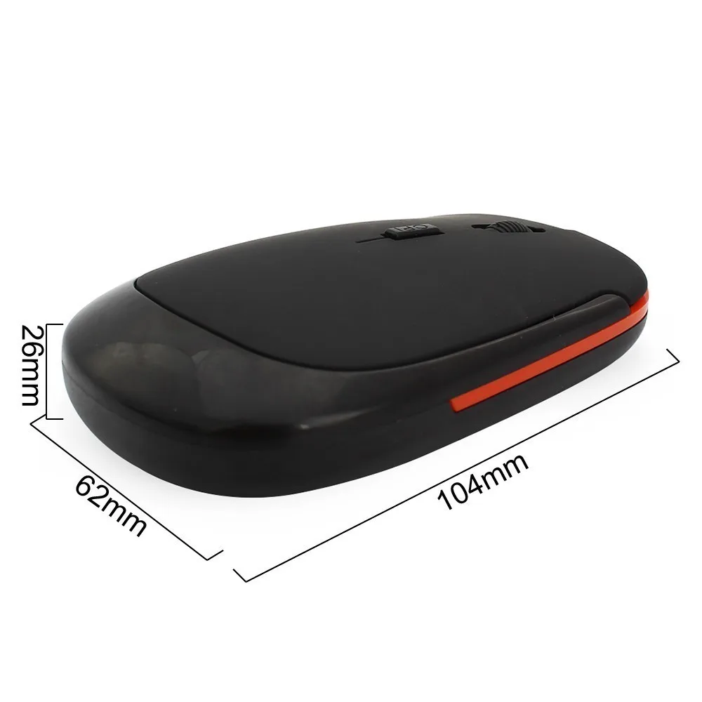 Беспроводная компьютерная мышь 3D Mini Usb ультратонкая оптическая 2 4 ГГц тонкая