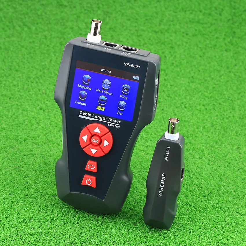 Многофункциональный тестер сетевого кабеля с ЖК дисплеем длины остановки версия