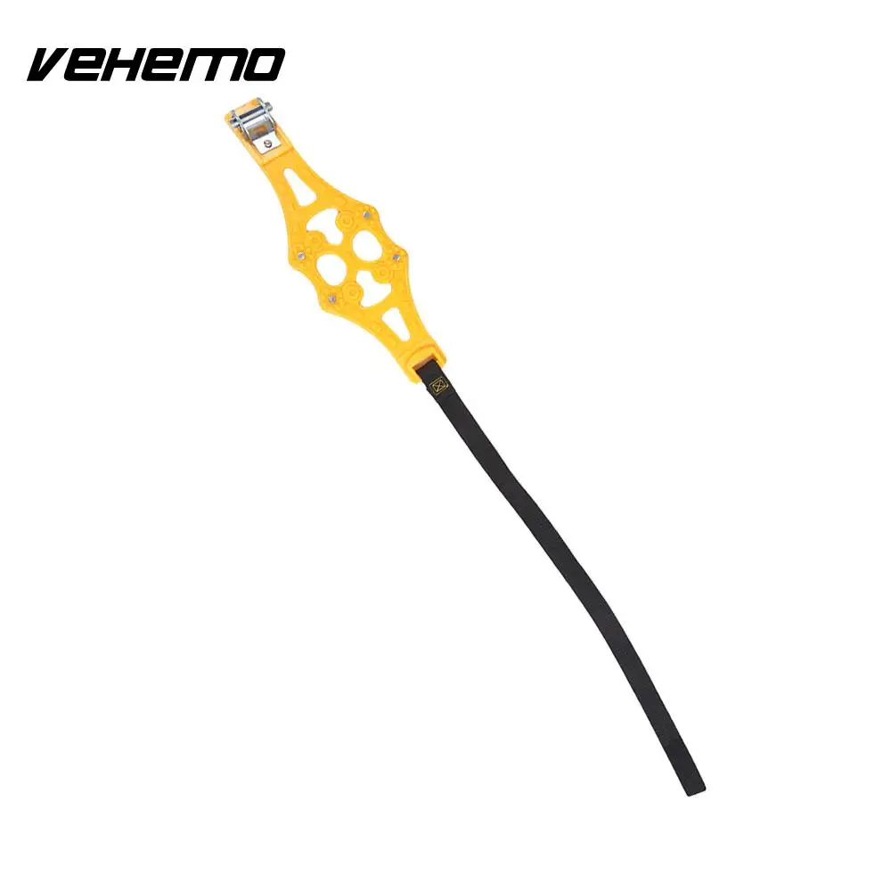 yellow Нескользящая цепь для шин, автомобильный ремень из ТПУ сплава с гаечным ключом, наружная зимняя цепь для вождения, спорта на открытом воздухе, цепь для снега - Название цвета: yellow