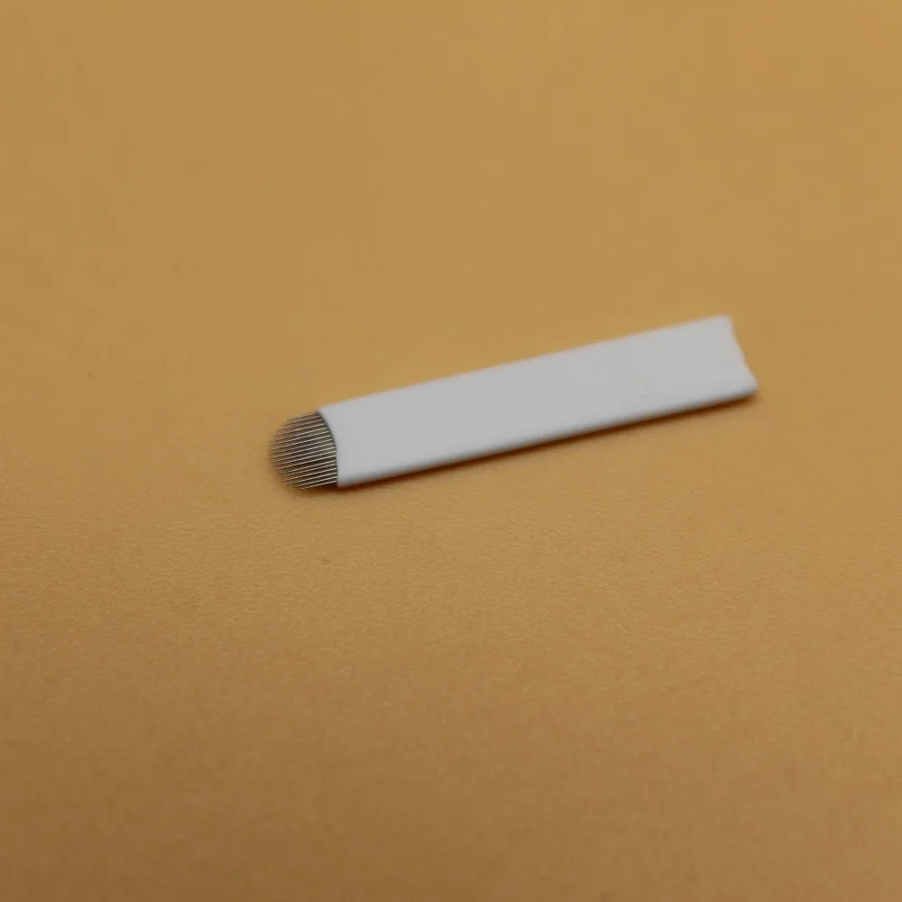 100 шт. иглы для тату микролезвия 18 U-SHAPED Перманентный макияж брови лезвия 3D
