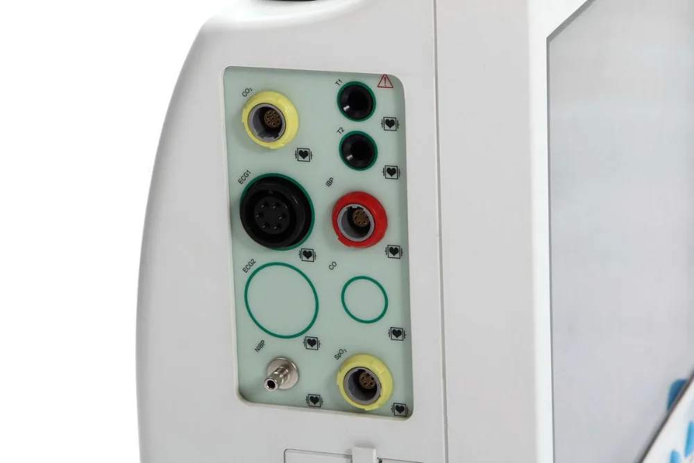 Contec CMS8000 6-Parameter TEMP, Частота пульса, дыхание, ЭКГ, SPO2, NIBP цифровой ICU Монитор жизненных знаков пациента+ принтер
