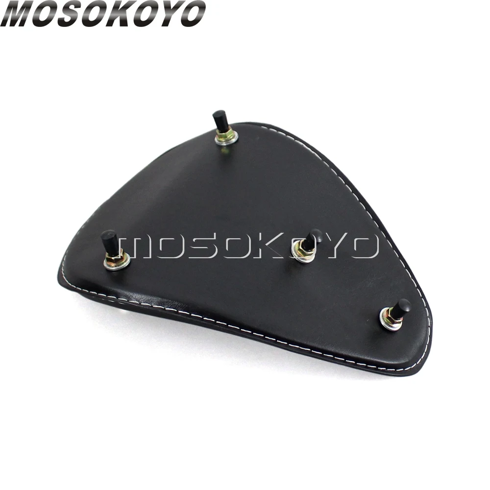 Черное мотоциклетное весеннее соло сиденье для Harley Honda Yamaha Kawasaki Suzuki Sportster Bobber Chopper