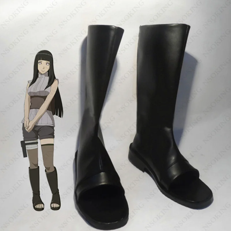 

BORUTO NARUTO THE MOVIE Hyuga Hinata Cosplay Shoes Anime Boots