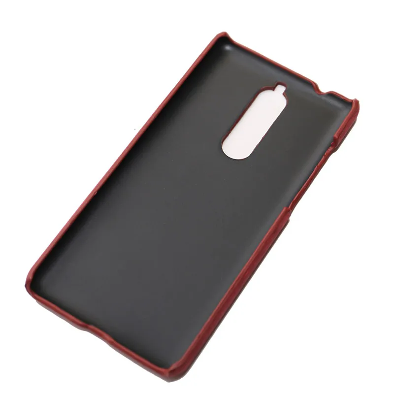 Для Nokia 5 1 чехол из искусственной кожи твердый пластиковый на заднюю панель для