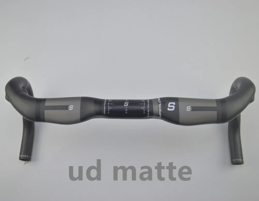 superlogic углеродный шоссейный велосипед гнутый корпус руля 31,8*400/420/440 Внутренняя Прокладка Кабеля Аксессуары для велосипеда ud матовый
