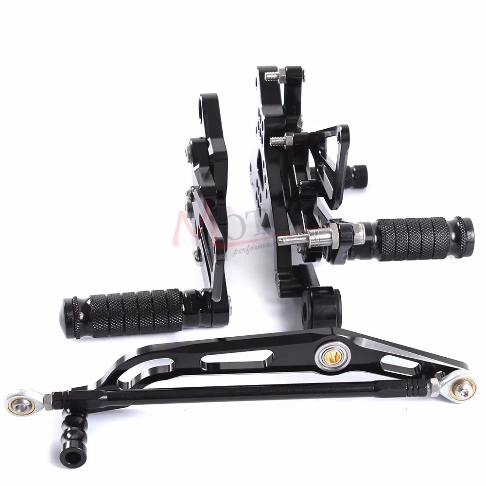 Полный ЧПУ алюминиевый мотоцикл подножка Подножка педаль peg Rearset задний Набор для YAMAHA YZF-R6 R6 2006