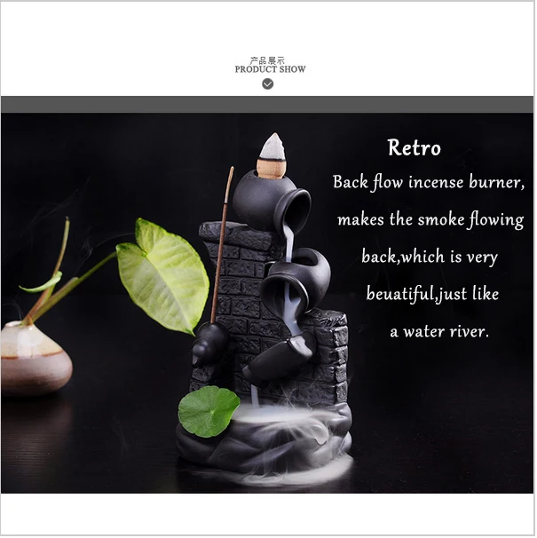1 шт. креативный обратного потока ароматическая горелка украшение сандаловая