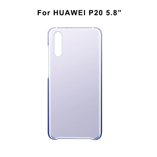 For Huawei P20 Официальный huawei P20 P20 Pro Жесткий ПК чехол прозрачный чехол задняя крышка оболочка для huawei P20 P20pro - Цвет: For Huawei P20