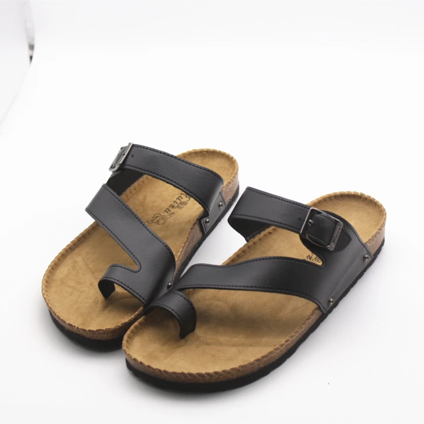 

Cresfimix men fashion pu leather beach flip flops man's high quality spring and summer flip flops male casual plus size slippers