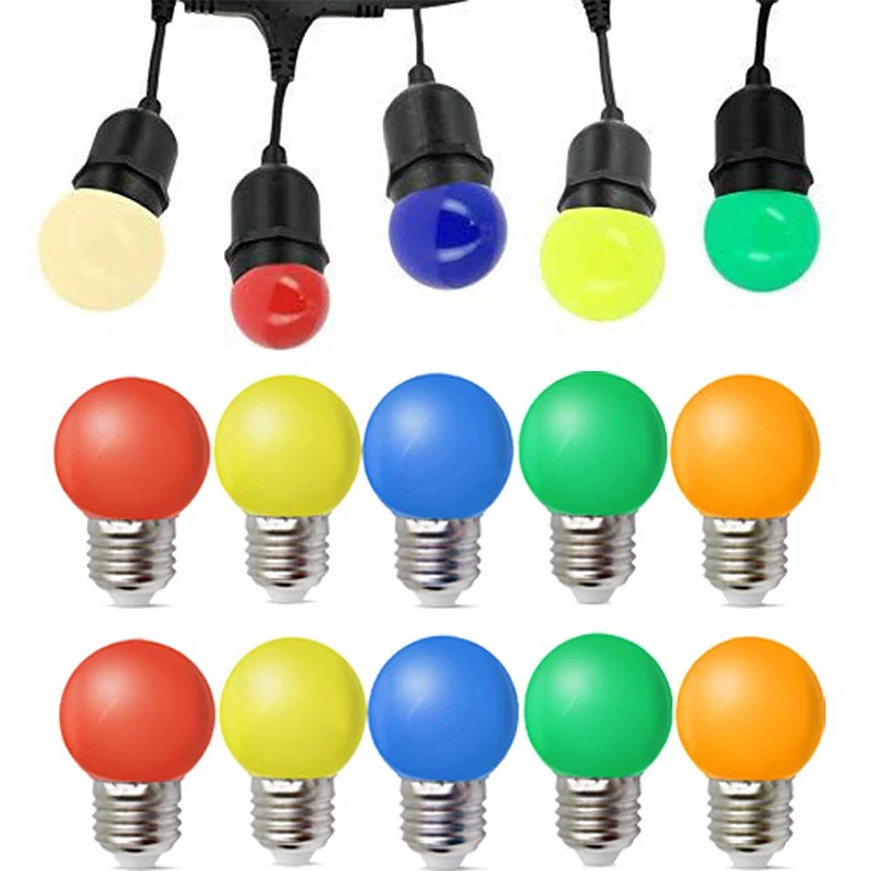1 Вт 3 E27 светодиодный RGB светильник лампы G45 220V Светодиодный SMD 2835 Lamparas Красочные