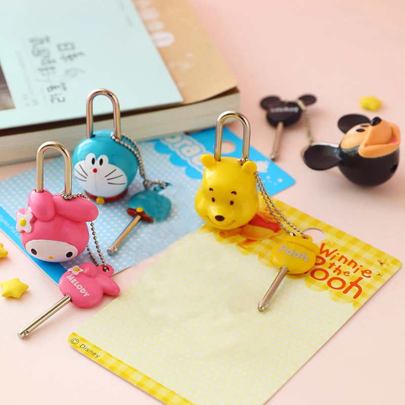 Мультяшный милый замок для ключей игрушечный набор багажа Противокражные замки