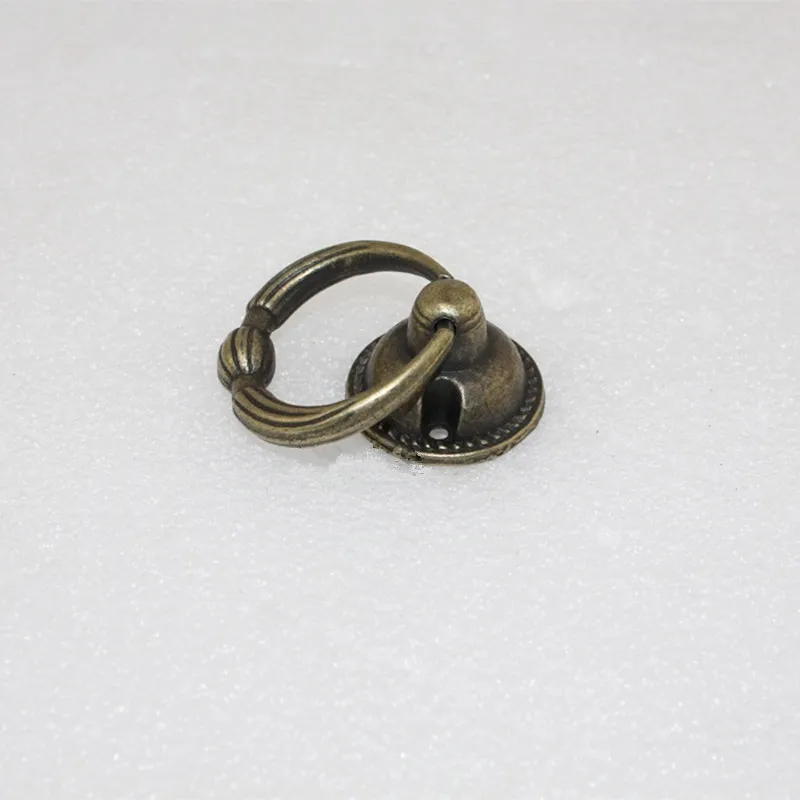 Винтажные ручки для шкафов из сплава мебельные кухонные ящика буфета кольцевые