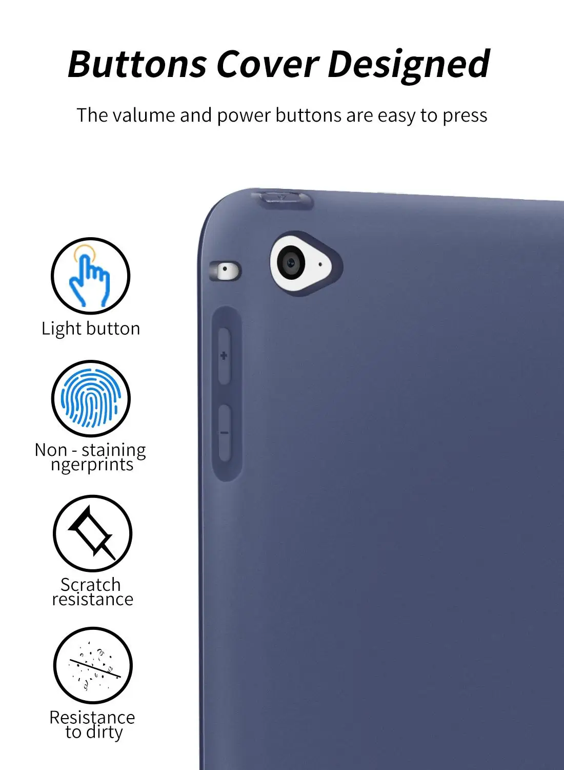 чехол для ipad mini 4 3 2 1 Case Smart Cover Soft TPU Silicone Back Magnetic PU Leather Auto Sleep/Wake up | Компьютеры и офис