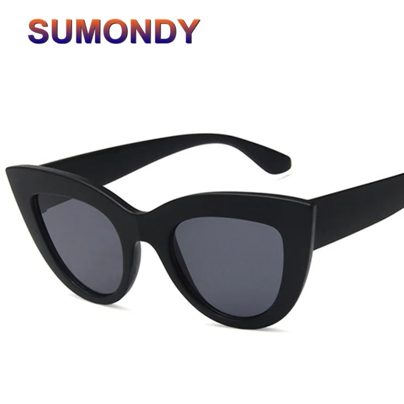 SUMONDY Классические солнцезащитные очки кошачий глаз для женщин и мужчин фирменный