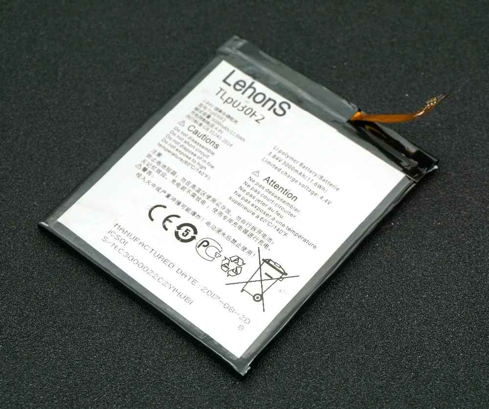 LehonS 3000 мАч/11.6Wh запасная батарея для Alcatel One Touch Idol 4S 6070 6070K 6070O 6070Y DTEK60