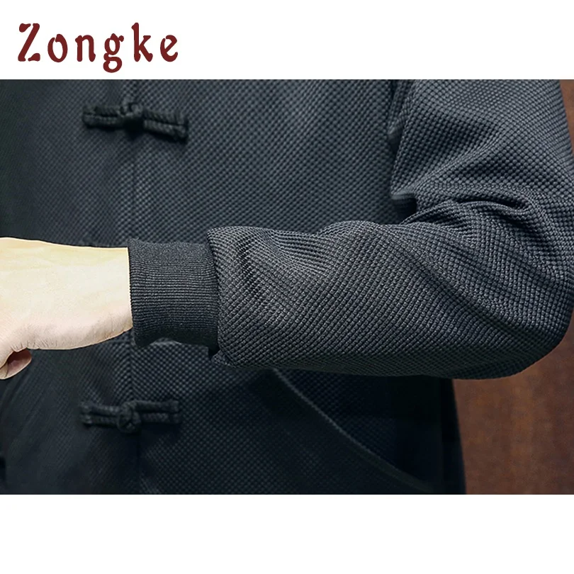2018 Новая китайская Стиль Курточка бомбер пальто Для мужчин Jaqueta Masculina Однобортный