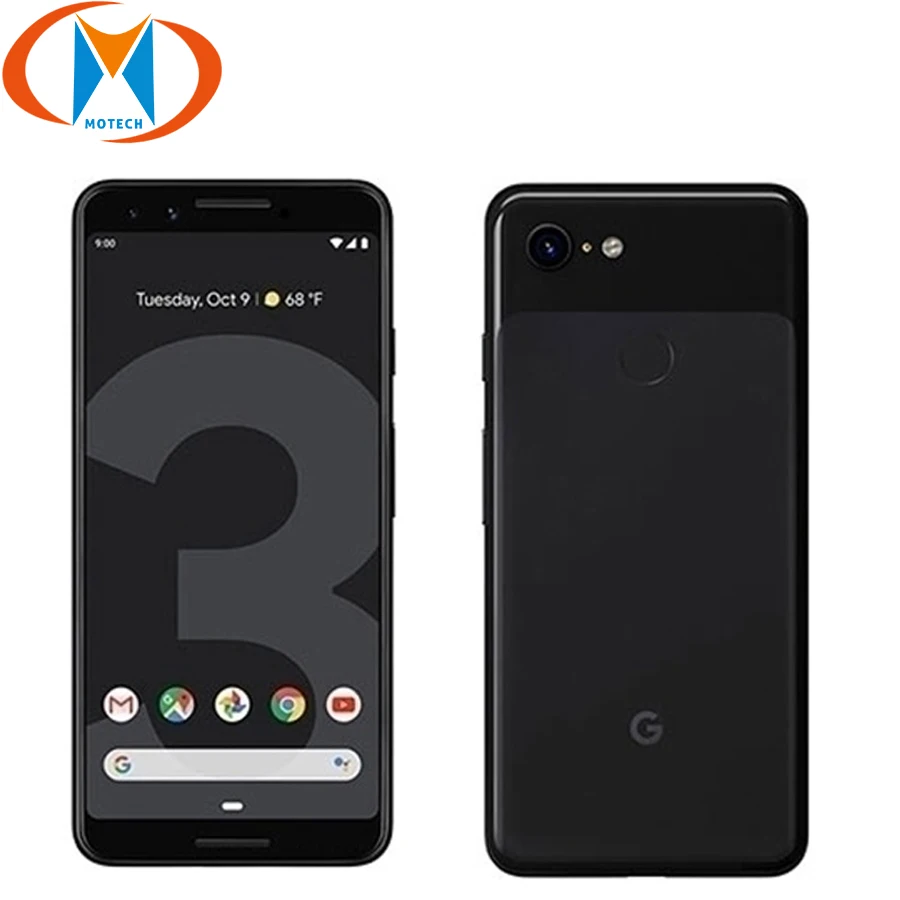 Мобильный телефон Google Pixel 3, 5,5 дюймов, Восьмиядерный процессор Snapdragon 845, 4 Гб ОЗУ, 64 Гб ПЗУ, Android 9,0, NFC 2915, аккумулятор, сканер отпечатков пальцев, смартфон