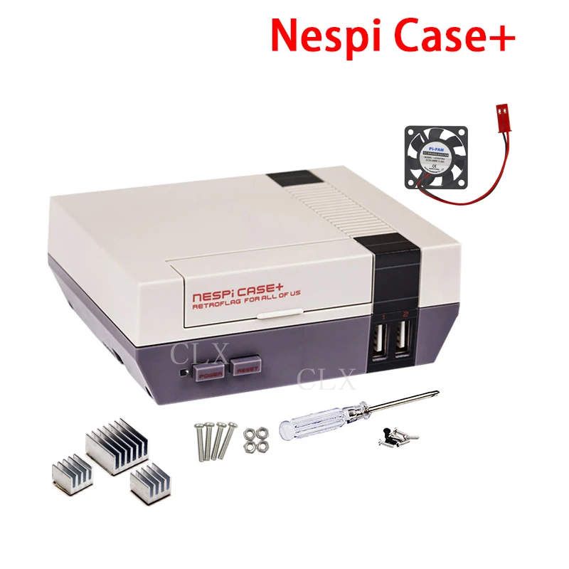 Retroflag NESPI Case+ Plus Safe Shutdown Functional POWER button Kit for Raspberry Pi 3 B+ /3/2B | Компьютеры и офис