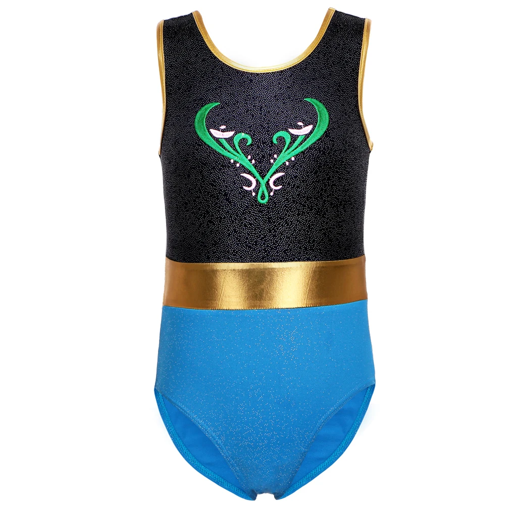 Детские танцевальные трико без рукавов BAOHULU для девочек тренировочные костюмы