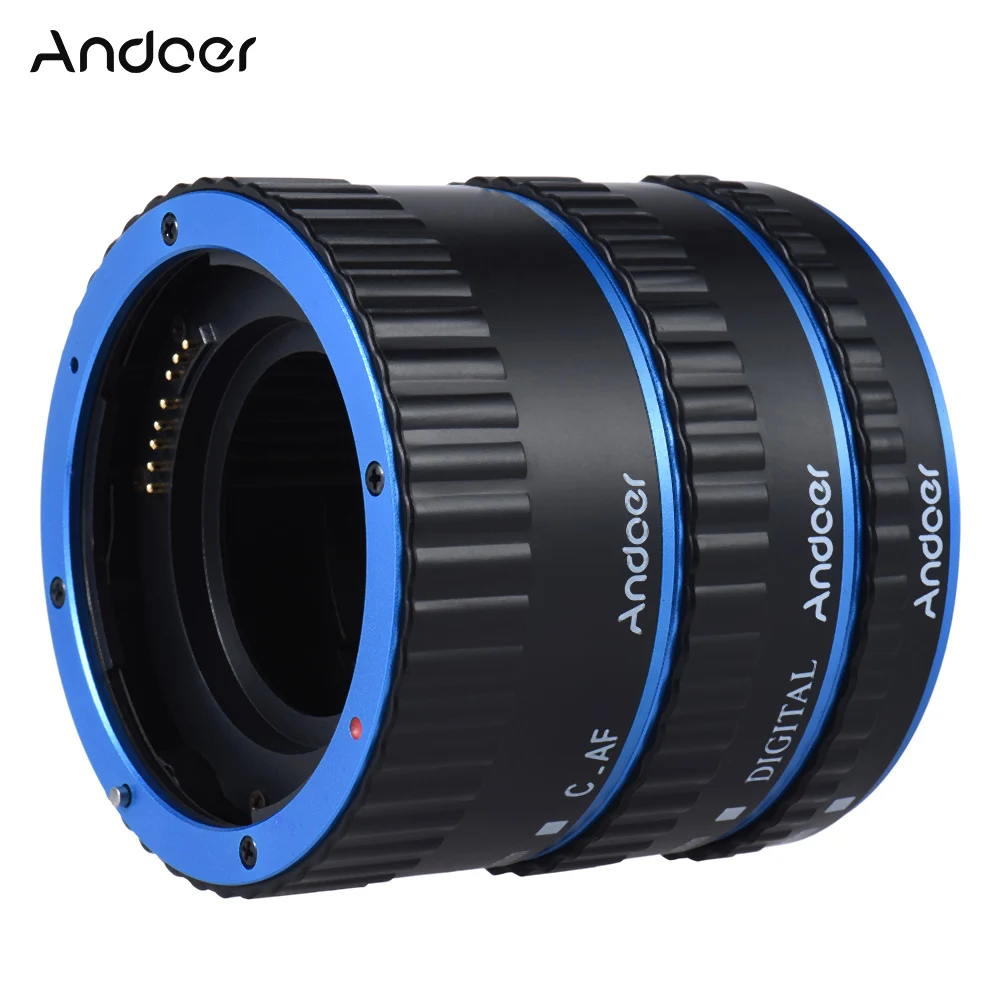 Цветное металлическое Удлинительное Кольцо Andoer TTL с автофокусом AF для