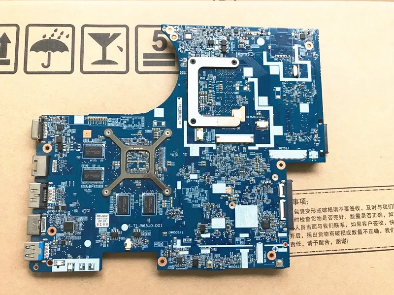 Ноутбук moterboard подходит для Clevo W650 W650SJ материнская плата 2 Гб 6-71-w65J0-d02 6-77-W650SJ00-D02 D01