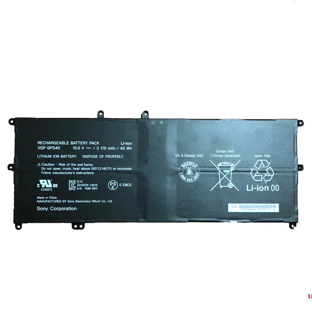 Новый оригинальный аккумулятор для ноутбука Sony Flip SVF 15A SVF15N17CXB SVF15NB1GL SVF15NB1GU SVF15NA1G 15 в 3170 мАч 48 Вт/ч|Аккумуляторы