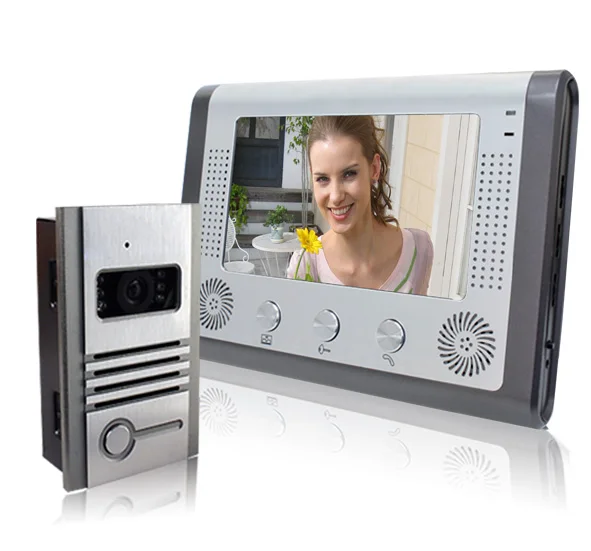 

Wired 7" Color Video Door Phone Doorbell Home Security IR Camera 1 Monitor