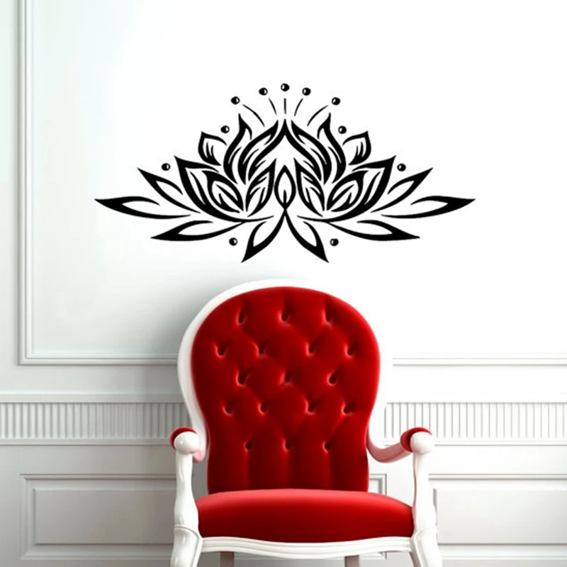 

Lotus flower wall sticker , Vinyl lotus flower yoga wall art decal stickers free shipping large size
