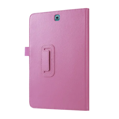 For T550 Pink 2 складной чехол для планшета с зернистой текстурой для samsung Galaxy Tab A T550 T555 SM T550 9," откидной Чехол с подставкой из искусственной кожи, умный чехол - Цвет: For T550 Pink