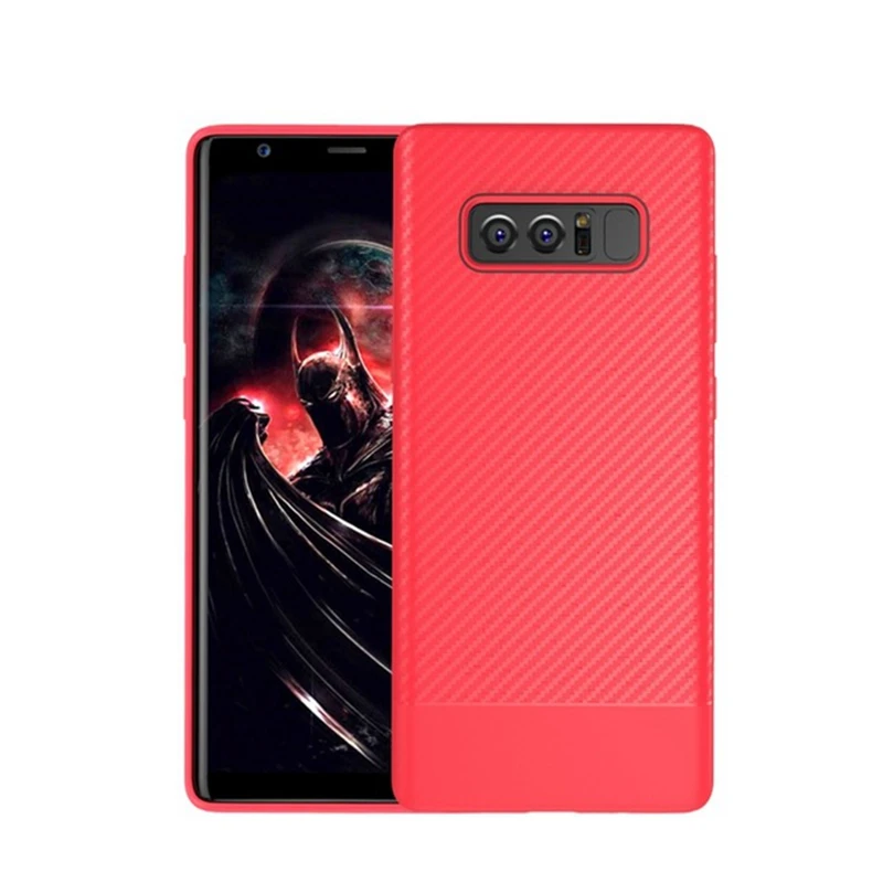 New Kisscase Роскошный телефон чехол для Samsung Galaxy Note 8 новые мягкие углерода Волокно чехол для Samsung Galaxy S8 S8 Plus интимные аксессуары Капа Sexy Case For Samsung S8 S8 Plus Note 8 - Цвет: Red
