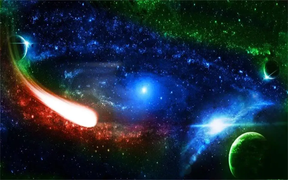 Настенные 3D-обои на заказ Настенная картина с изображением потолка космоса