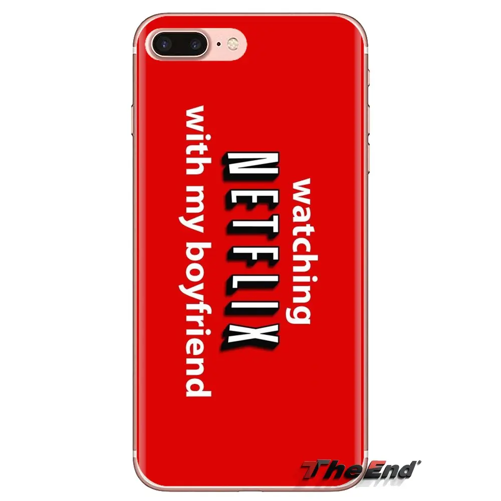 Прозрачный чехол из ТПУ для iPod Touch Apple iPhone 4 4S 5 5S SE 5C 6 6S 7 8 X XR XS Plus MAX netflix is my boyfriend Quote