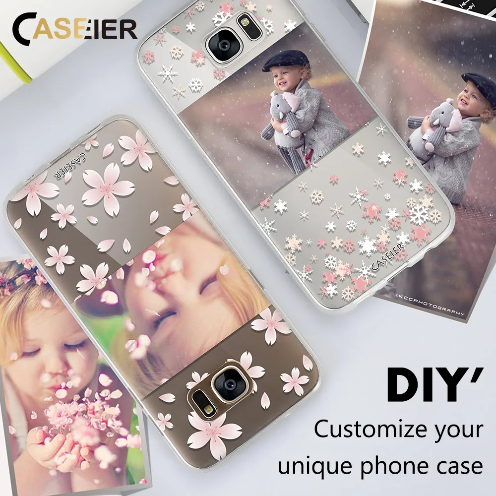 CASEIER милый DIY чехол для телефона Samsung S6 S7 S8 edge Plus Note 8 Персонализированная