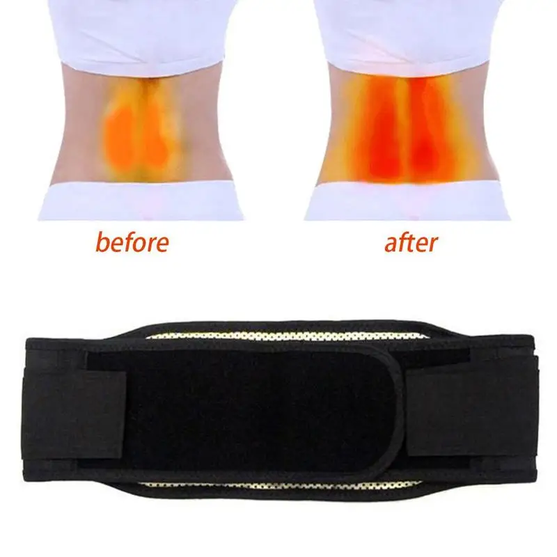 Adjustable Waist Tourmaline Self heating Magnetic Therapy Back Support Belt Lumbar Brace Massage Band Health Care 4 Sizes | Красота и