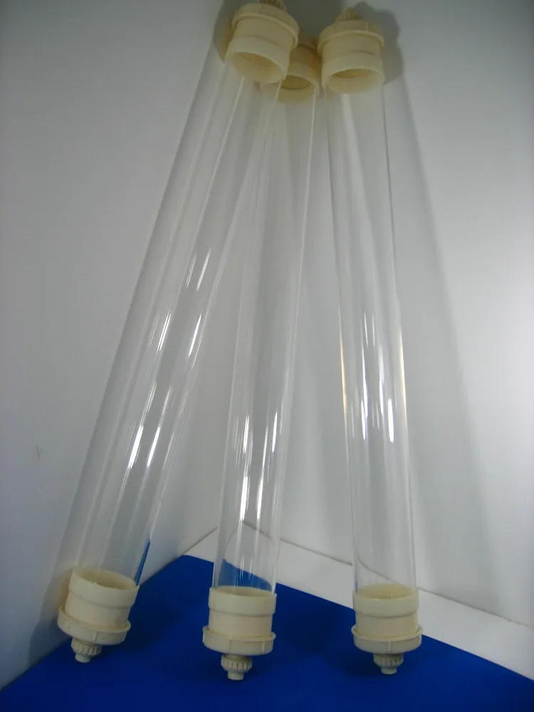 Цельный оргстекл ПММА акриловая ионообменная колонка трубка OD 100 мм L 1000
