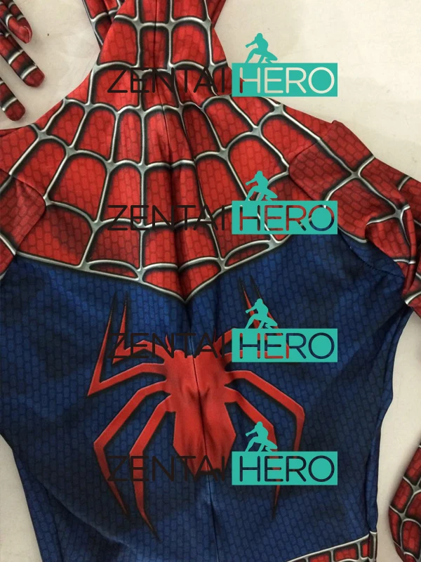 Бесплатная доставка DHL костюм Raimi Человек паук 3D оригинальный фильм 2017 Хэллоуин