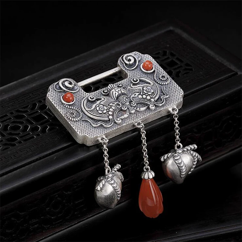 Женское ожерелье с подвеской кулон из 100% настоящего серебра 925 пробы натуральным