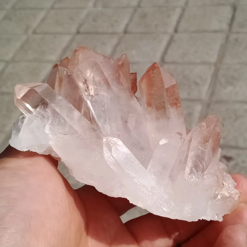 DHXYZB 1 кг натуральный красный кристалл кластер оригинальный камень Кварцевый