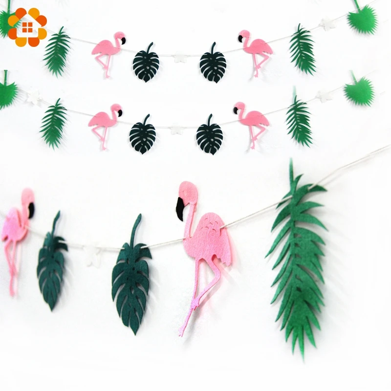 1 комплект нетканый материал баннер из фигурок фламинго кокунут гирлянда