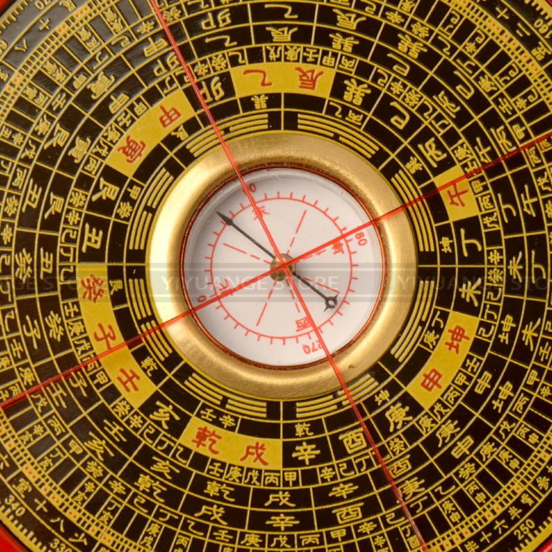 

Ancient chinese Fengshui Profession Compass Square metal surface luopan LuoJingYi professional master Supplies home decoration