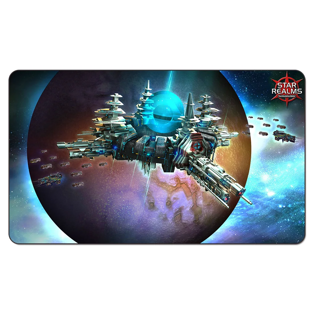 

(Star Realms Card Game Playmat) Card Games Playmat Dupont Star Custom Big Cartoon Mousepad Board Games Play Mat Free Storage Bag