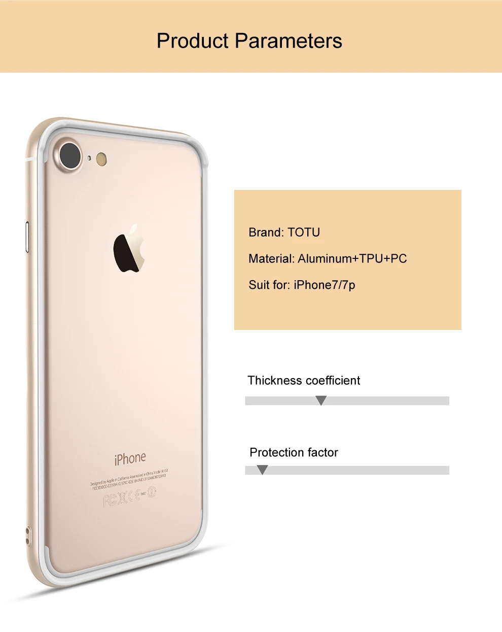 TOTU бампер для iPhone 8 7 Plus раскладной; Мягкий ТПУ PC чехол для iPhone 7 7 плюс Чехол Ультра тонкий Hybird телефон основа Capinhas
