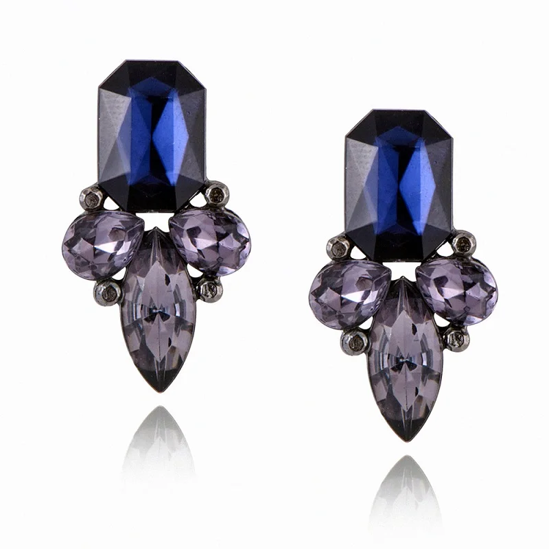 Женские Винтажные висячие серьги с кристаллами женские модные трендовые длинные ювелирные изделия Золотые