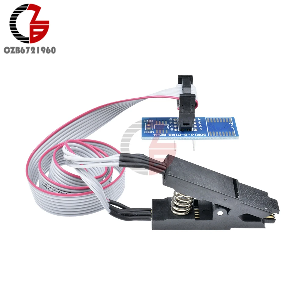 1 комплект SOIC8 SOP8 SOP чип формата Flash IC тестовый зажим разъем Adpter BIOS 24 25 93