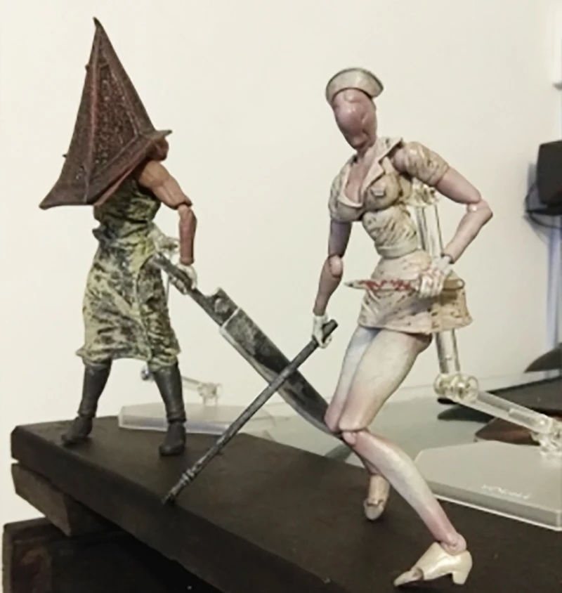 Figma Сайлент Хилл SP055 Пирамида вещь фигура пузырьковая голова медсестры Sp-061 ПВХ фигурка Коллекционная модель игрушки 15 см