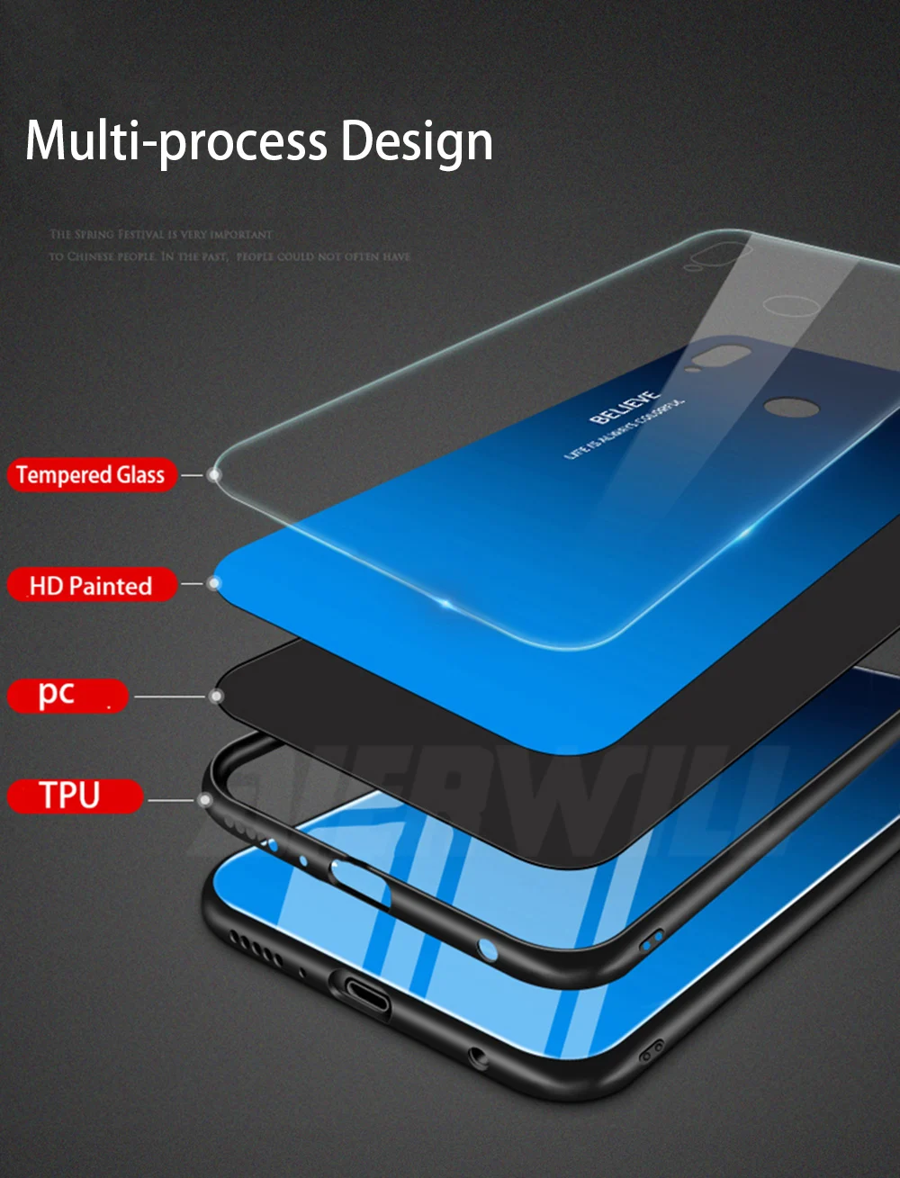Роскошный Жесткий Чехол для Pocophone F1, чехол из закаленного стекла, силиконовая рамка, модный градиентный защитный чехол для Xiaomi Pocophone F1